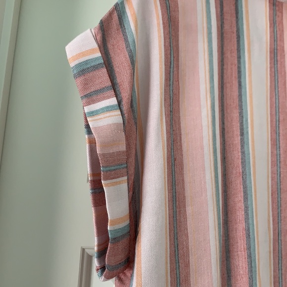 Small Striped Blouse pink/Blue/Orange/White - Picture 4 of 6